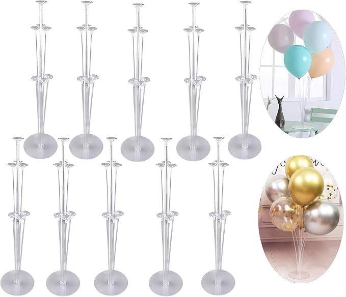 Balloon Stand Holders Kit for Party and Wedding Decorations Celebrations 10 by Acquwistach