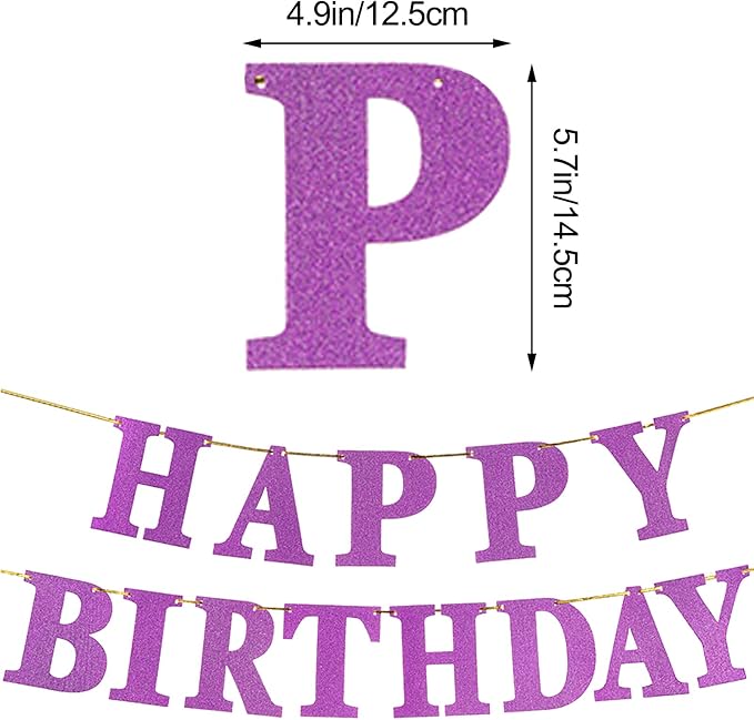 Happy Birthday Banner for Birthday Party Decorations - Image 2