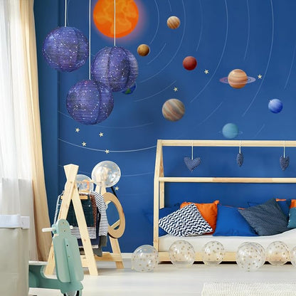 3pcs Galaxy Paper Lanterns - Image 4