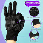 Heat‑Resistant Gloves–Silicone‑Grip Protection for Hair Styling, Curling & Flat Iron, Heat Press, Sublimation–Universal Fit