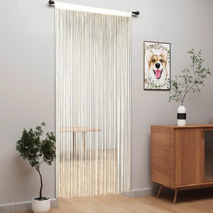 YIIBAII Door String Curtains Fringe Door Curtains - Image 3