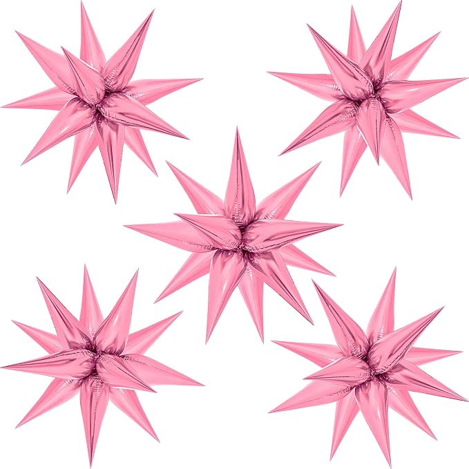 ZAKVOOR 60 Pcs Star Balloons 12 Spike Foil Explosion Party Decoration Balloons by ZAKVOOR