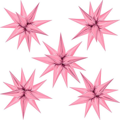 ZAKVOOR 60 Pcs Star Balloons 12 Spike Foil Explosion Party Decoration Balloons by ZAKVOOR