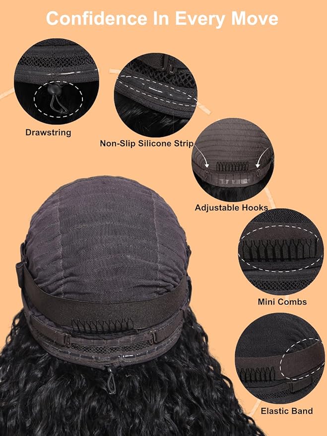 Julia Hair 13x4 Pre Everything Chestnut Brown Highlight Yaki Loose Body Wave Wig With Drawstring Glueless Wigs Human Hair HD Lace Frontal Wig Bleached Knots Ready to Go 18 Inch
