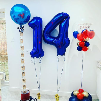 40 Inch Navy Blue 11 Balloons Giant Number 11 Balloons Navy Blue 11 Birthday - Image 6