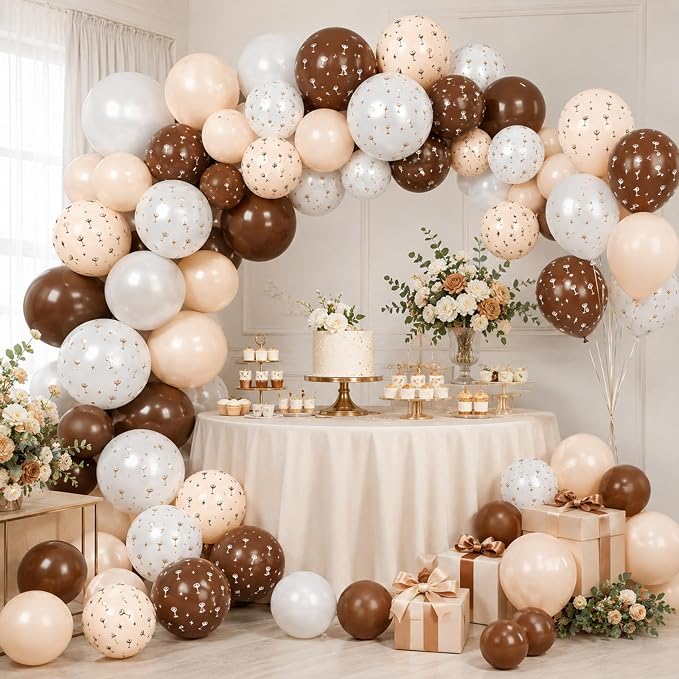 Brown Balloons, for Girls Birthday Wedding Party Decorations - Image 6