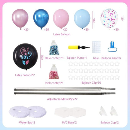 Gender Reveal Balloon Column Stand Set of 2 - Image 2