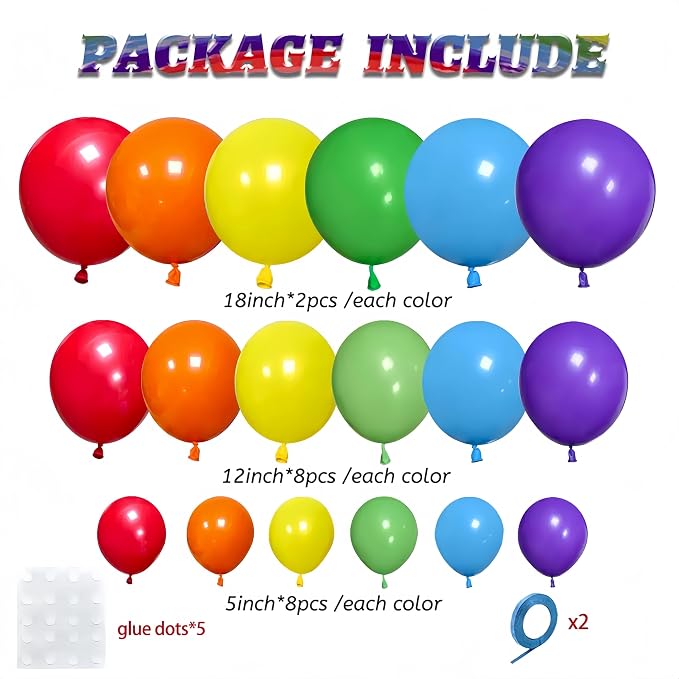 115 PCS Balloon Arch Set, Latex Party Balloons - Image 2
