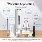 Scalp Applicator Comb,2Pcs Minoxidil Applicator Comb Set,Minoxidil Serum Liquid Massager To Promote Hair Growth,Roller Ball Scalp Massage Comb（White）