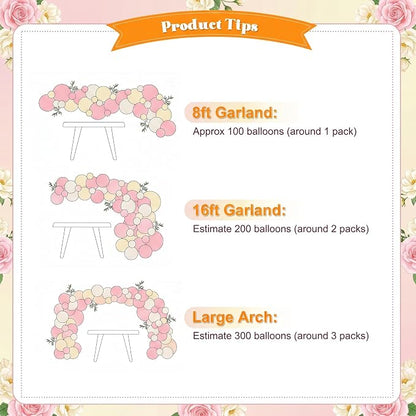 Pink and Yellow Balloon Arch Kit - Image 8