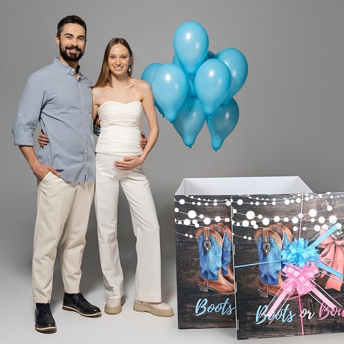 AmazingSpark 28in Giant Gender Reveal Gift Box - Image 5