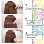 Patelai 30 Pieces Rat Tail Combs Bulk, Hair Teasing Fine Tooth Pintail Combs Braiding Hair Styling Tools with Steel Pin for Stylists Salon Teasing Sectioning Coloring Detangling(Black, Pink, Purple)