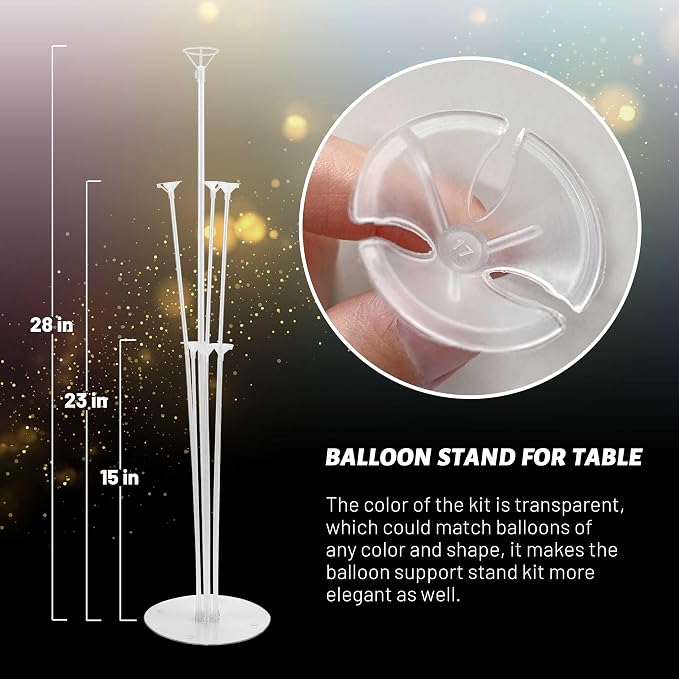 24 Sets Balloon Stand Kit, Balloon Sticks - Image 2