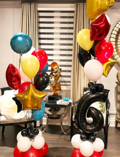Red Star Balloons, Glitter Star Foil Balloon | 20Pcs 18 Inch Star Balloons - Image 7