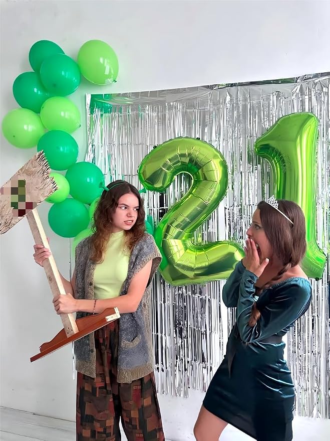 Light Green Number 1 Balloon 40 inch, Birthday Party Balloons Decorations | - Image 4