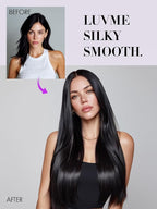 LUVME Invisible Clip in Hair Extensions Real Human Hair, 16 inch 2 Pack 220g 12Pcs, Natural Black Remy Human Hair Extensions Clip ins for Women, Natural Human Hair
