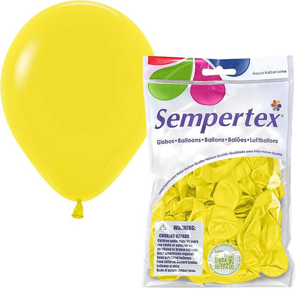 Sempertex Fashion Yellow Balloons, 5 Inch, Graduation, Baby Shower, Anniversary by Sempertex