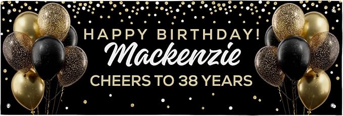 Let’s Make Memories Personalized Celebration Banner by LetsMakeMemories