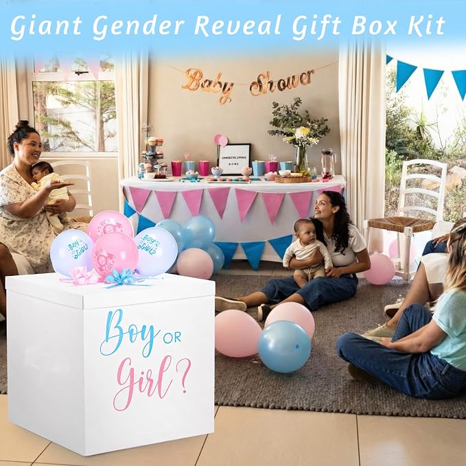 Kolldenn 28 Inches Jumbo Gender Reveal Gift Box - Image 6