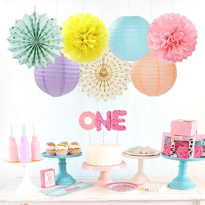 Pastel Rainbow Party-Decorations - Image 4