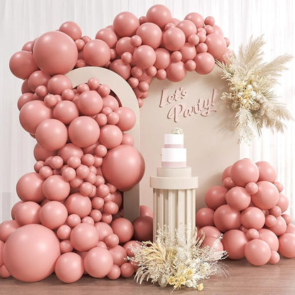 Awenztech 110pcs Dusty Pink Balloon Arch Garland Kit 18 12 10 5 inch | Wedding by Awenztech