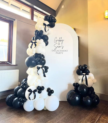 Black and White Latex Balloons, Birthday Party Decorations - Image 6