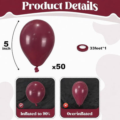 Burgundy Balloons - Image 3