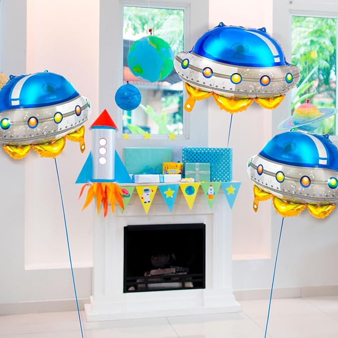 6 Pcs Alien UFO Balloons for Kids - Image 3