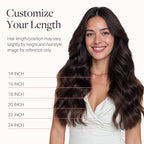 GOO GOO Tape in Hair Extensions Human Hair, 1B Natural black, 24inch 50g 20pcs, Skin Weft Seamless Invisible, Silky Straight with Thick Ends, Remy Human Hair