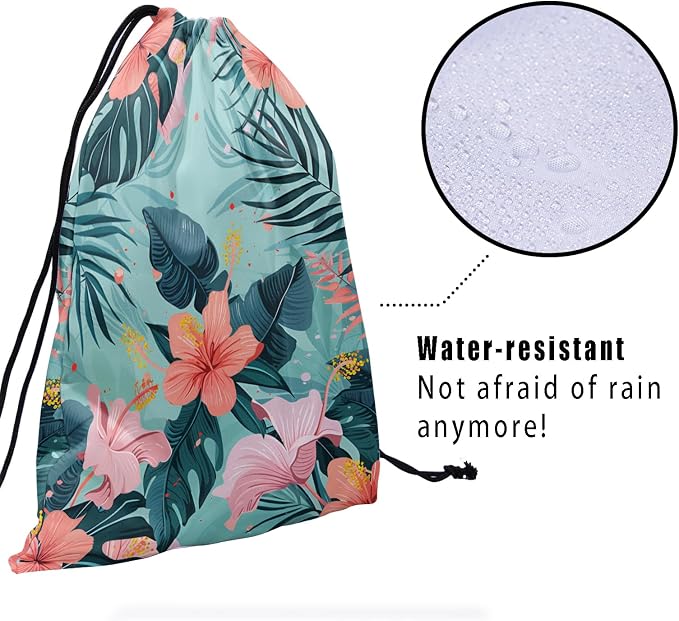 Hibiscus Syriacus Gymnastic Grip Bag - Image 4