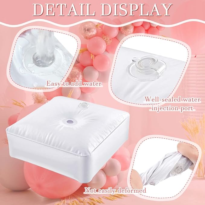 Gueevin 4 Pcs Balloon Arch Stands Base Heavyweight Water Bag - Image 3