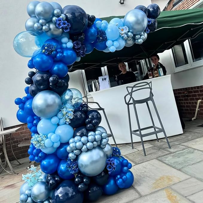 YMSZ Blue Balloon Garland Arch Kit, Baby Shower, 2026 Graduation, Anniversary - Image 5