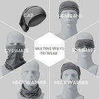 6 Pieces Unisex Dreadlocks Accessories - Spandex Tube Caps, Elastic Long Hair Wraps, Headbands for Men and Women, 6 Retro Colors