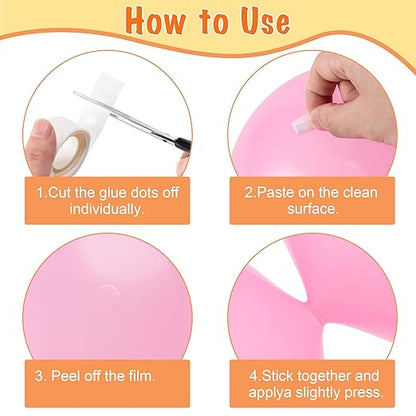 Hoewina 2000pcs Clear Glue Point Dots Glue Tape - Image 3