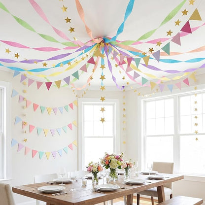 Frienda 14 Pcs Pastel Party Decorations Set - Image 7