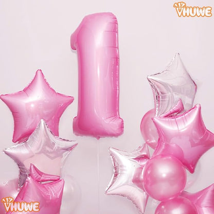 Pink Star Balloons 18 Inch - Image 7