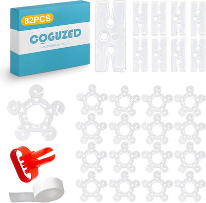CoguZed 80 Pack Balloon Tie & Knotter Tool – One-Handed Fast Knotting Device by Unknown