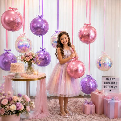 Iridescent Pink Purple Balloons - Image 5