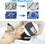 Skin Hair Scalp Detector Skin Analyser 200X Magnification 2MP USB High Definition Digital Microscope for Hair Skin Care