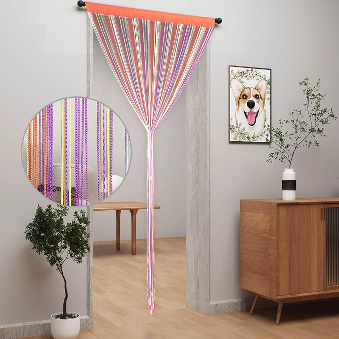 YIIBAII Door String Curtains Fringe Door Curtains - Image 2