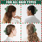TOCESS Hair Claw Clips for Women - 8PK Large Neutral Matte Jumbo Hair Clips for Thick, Thin, Long, Short, Curly Hair Girls, Big Jaw Clip Set for Daily Use (Forest Green)