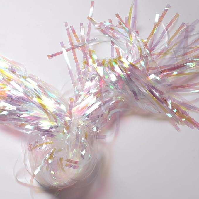 BRAVESHINE Iridescent Fringe Backdrop | Holographic Party Streamers Curtain | 2 - Image 5