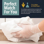 MED PRIDE Medical Vinyl Examination Gloves (Medium, 100-Count) Latex & Rubber Free, Ultra-Strong, Clear Disposable Powder-Free Gloves for Healthcare & Food Handling Use