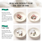 YFONG 100% 22 Momme Mulberry Silk Bonnet for Sleeping Women, Larger Double Layer Silk Hair Wrap for Curly Short Long Hair, Non-Slip Sleep Cap Turban with Elastic Tie Band for Hair Care, Black