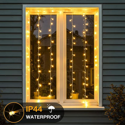 Curtain Lights for Bedroom, 90 Led Hanging String Light Outdoor, Fairy Curtain - Image 7