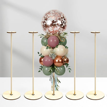 6 Pack Wooden Balloon Centerpieces by lightsfever