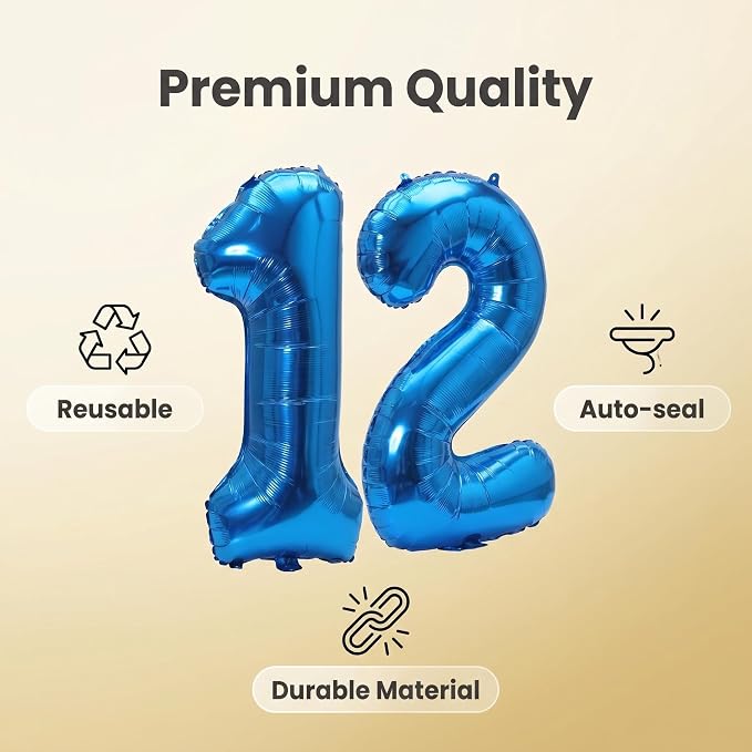 YPSelected 32 Inch Large Foil Helium Number Balloon Birthday Wedding Party 0-9 - Image 5