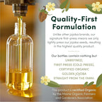 HobaCare Organic Unrefined Jojoba Oil for Nails, Cuticles, Dry Skin, Beard, Scalp Massage – Mini Travel Size 100% Pure Hexane Free Natural Carrier Oil for Skincare, Hair, Shaving Aftercare (4.22 oz)
