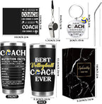 Keluna Volleyball Coach Gifts for Men - Volleyball Coach Appreciation Thank You Team Player Sports Lover Gift for Men Brother Husband Teacher Colleague Tumbler Cup Keychain Whistle Greeting Cards