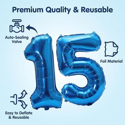 YPSelected 32 Inch Large Foil Helium Number Balloon Birthday Wedding Party 0-9 - Image 5
